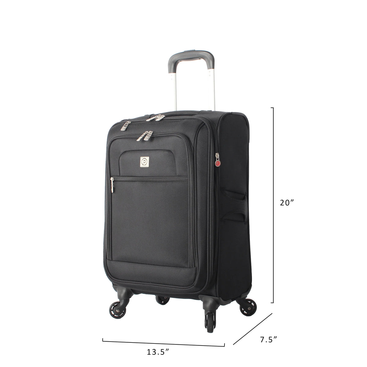 Soft Side 20” Expandable Carry-on Luggage, Black G15607