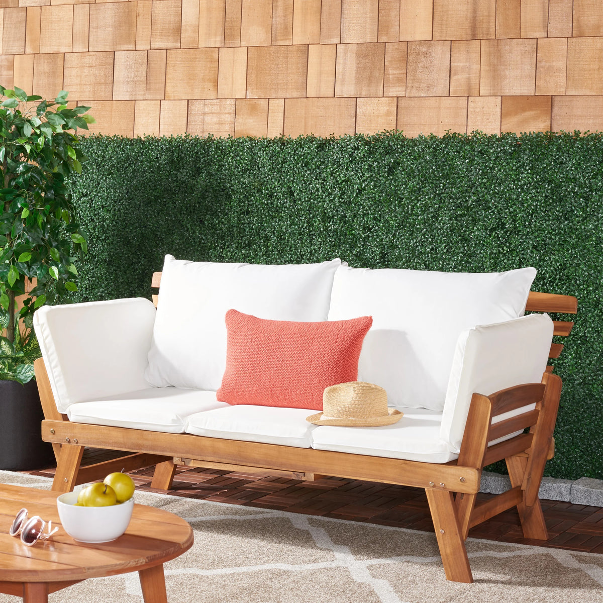 Natural Beige Outdoor Patio Daybed W358
