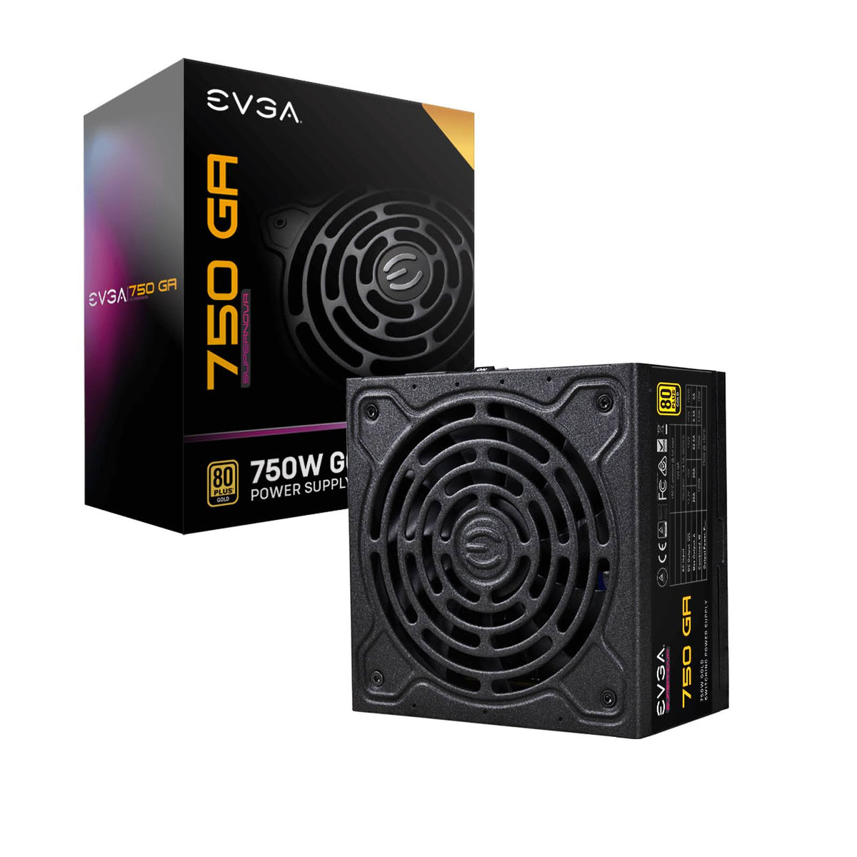 750 W 24-Pin ATX Black Power Supply Unit W9605