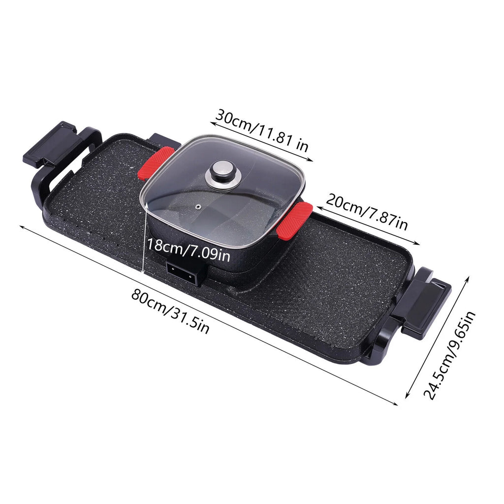 Electric 2 in 1 Hot Pot BBQ Grill B70960