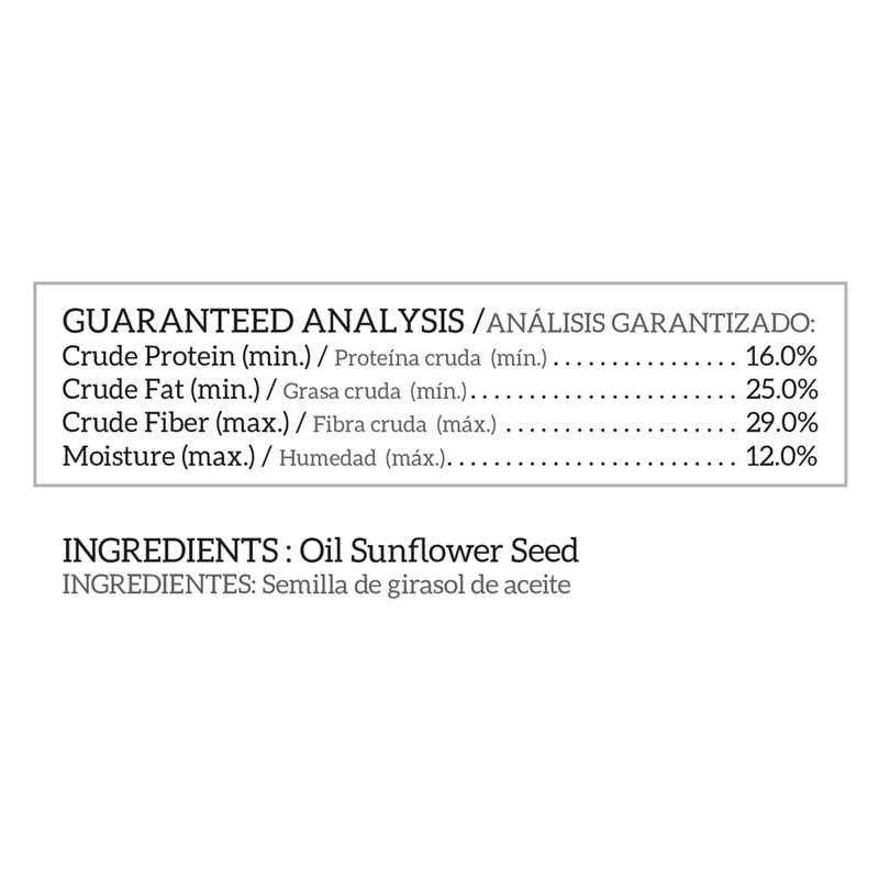 Black Oil Sunflower Seed Wild Bird Food V2111
