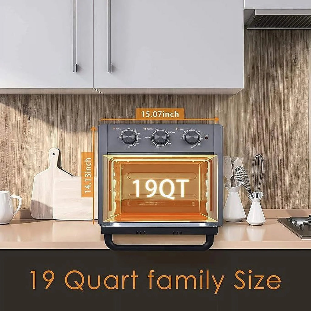 Air Fryer Toaster Oven 5 in 1 19 Quart Gray F55438