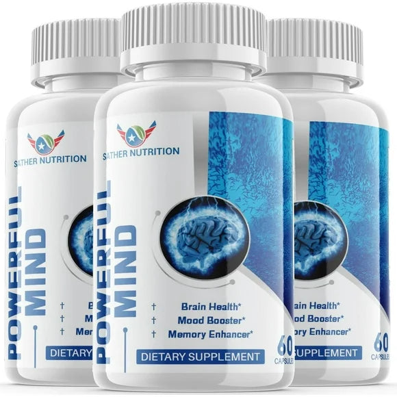 3 Pack Brain Boost Dietary Supplement 180 Capsules A765
