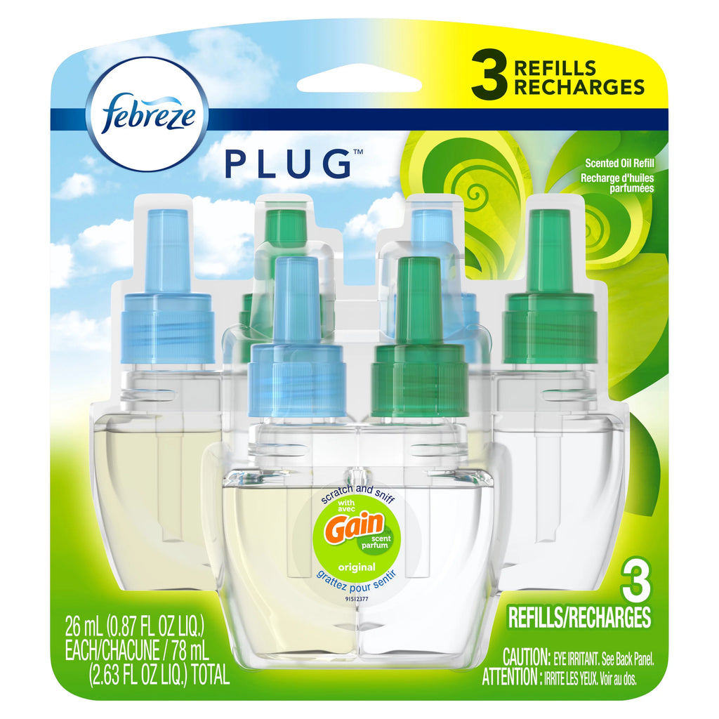 Odor-Eliminating Air Freshener Oil Refill 3 ct P7926
