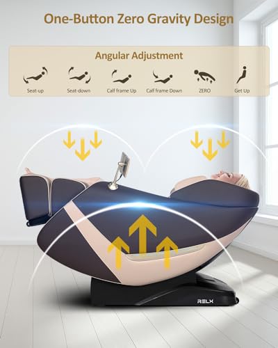 Beige Full Body Zero Gravity Shiatsu Massage Chair W321