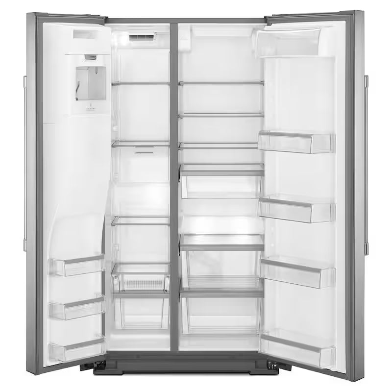21 cu. ft. Side by Side Refrigerator Stainless Steel Counter Depth Q125422