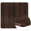 36" Square Rustic Wood Laminate Table Top Q7553