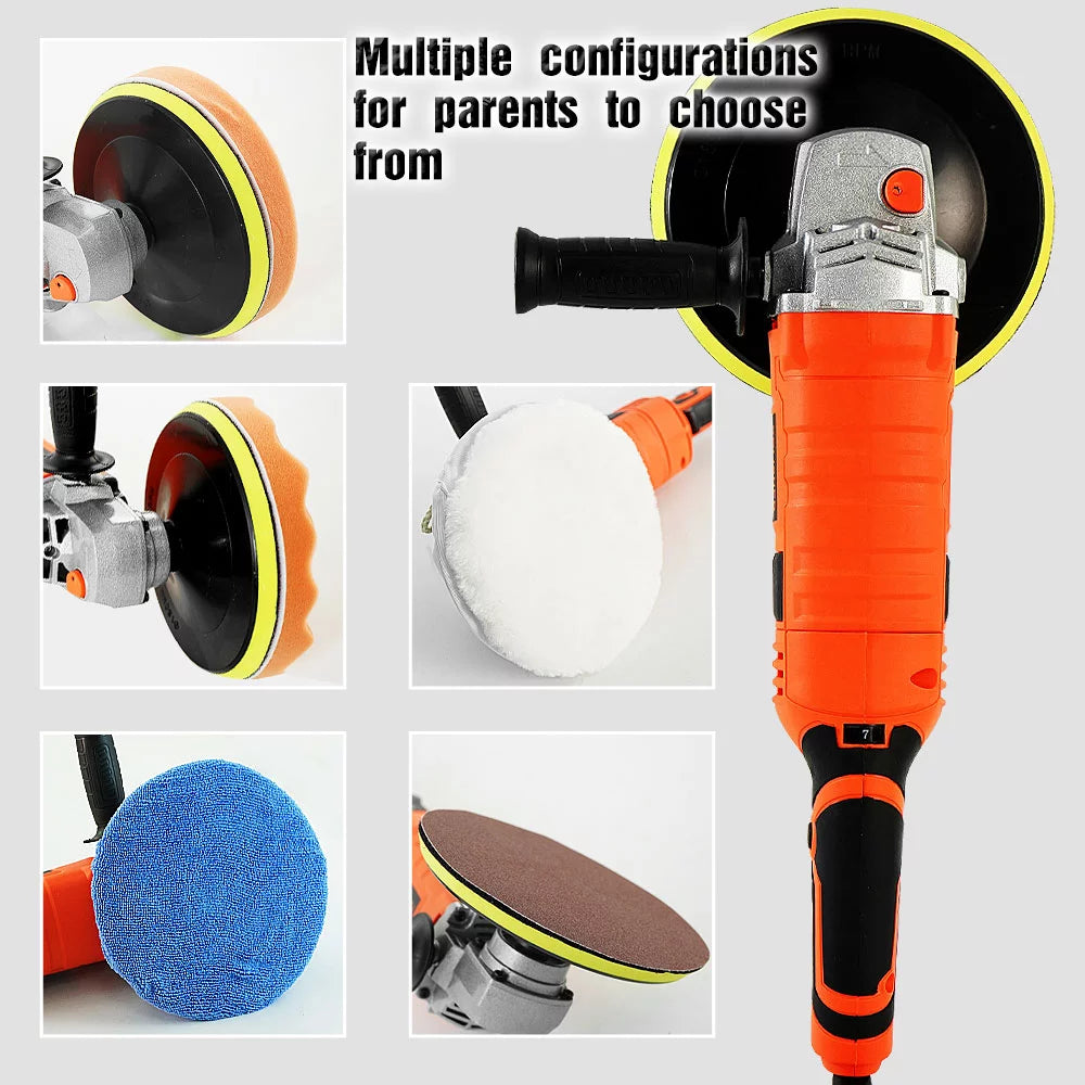 1580W Variable Speed Dual Action Random Orbital Buffer Polisher D436952