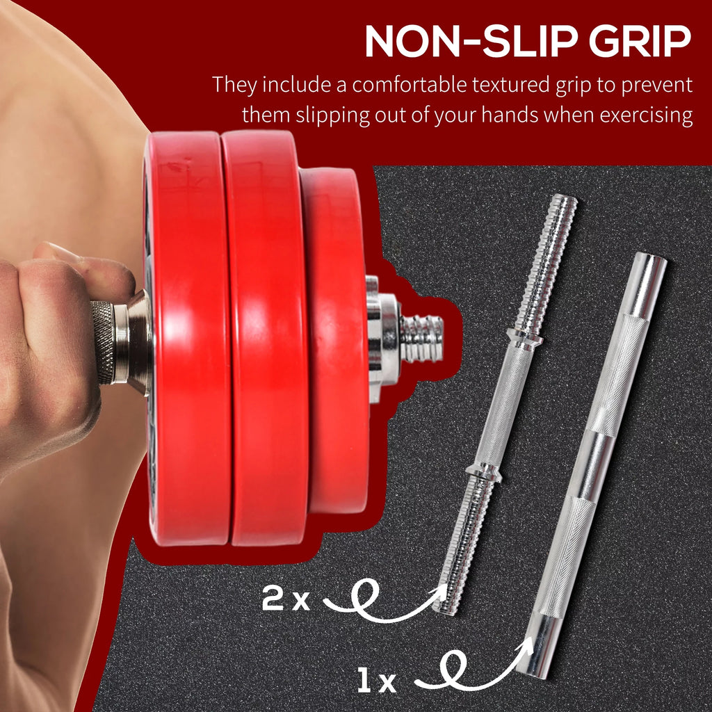 Adjustable 66lbs Dumbbell Set Y64607