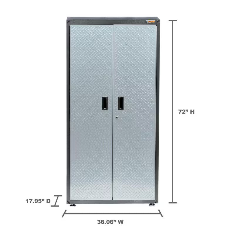 Steel Freestanding Garage Cabinet 36 in. W x 72 in. H x 18 in. D I537550