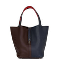 Bleu Nuit Framboise Rouge Sellier Clemence Palladium Hardware Bucket Bag M274812