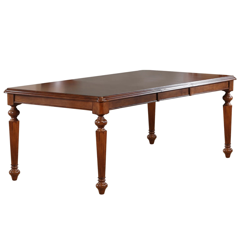 Brown Wood 8PC Extendable Dining Table Set V844