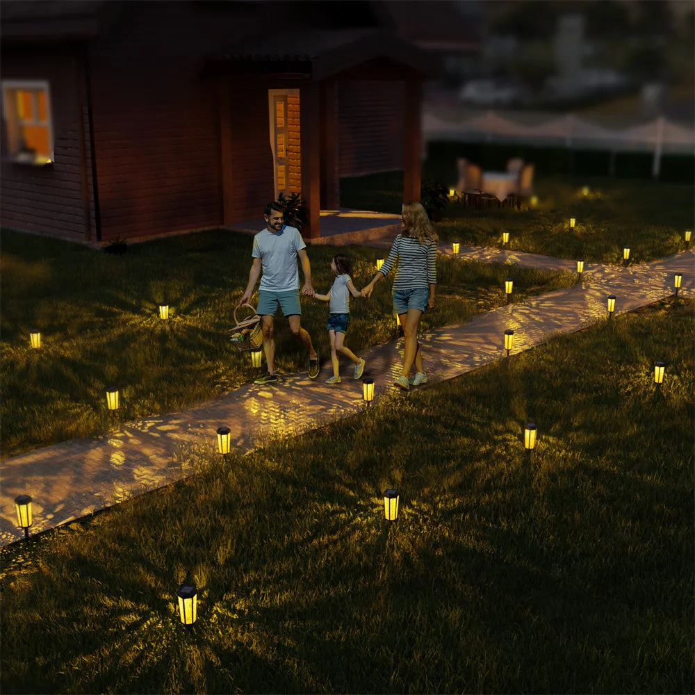 6 Pack Color Changing Waterproof Solar Pathway Lights G257