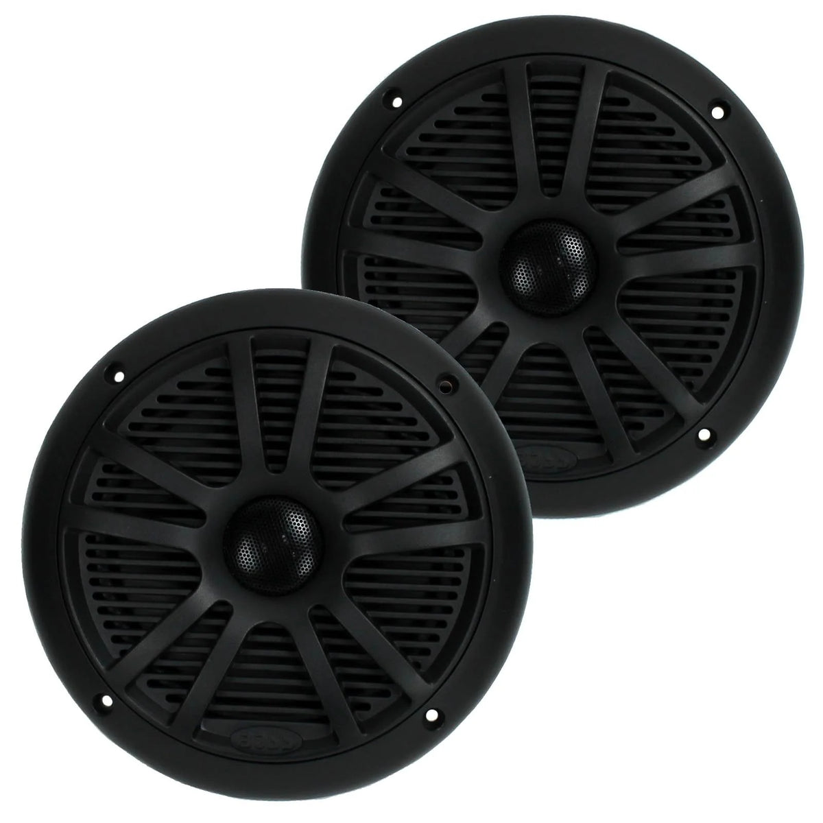6.5 Inch Black Marine Audio Speakers (6 Pack) J296
