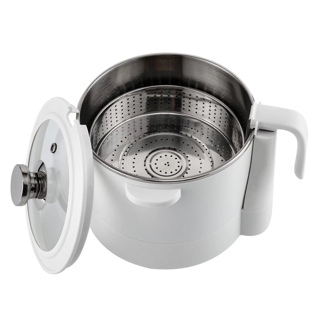3-in-1 Electric Hot Pot Steamer with Steaming Basket W10145
