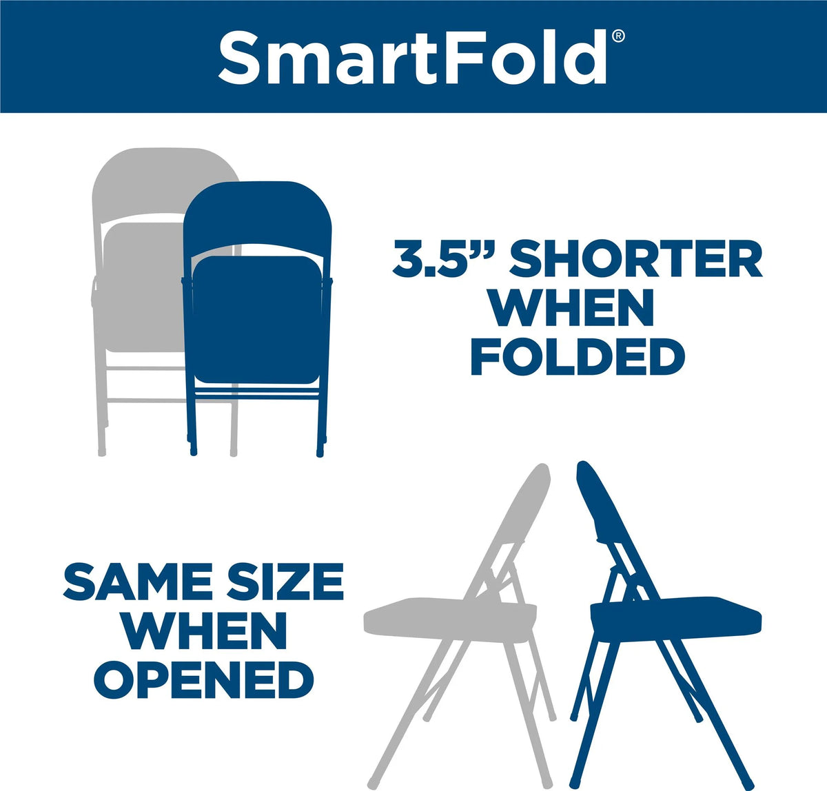 Black Vinyl Folding Chair 4-Pack M548