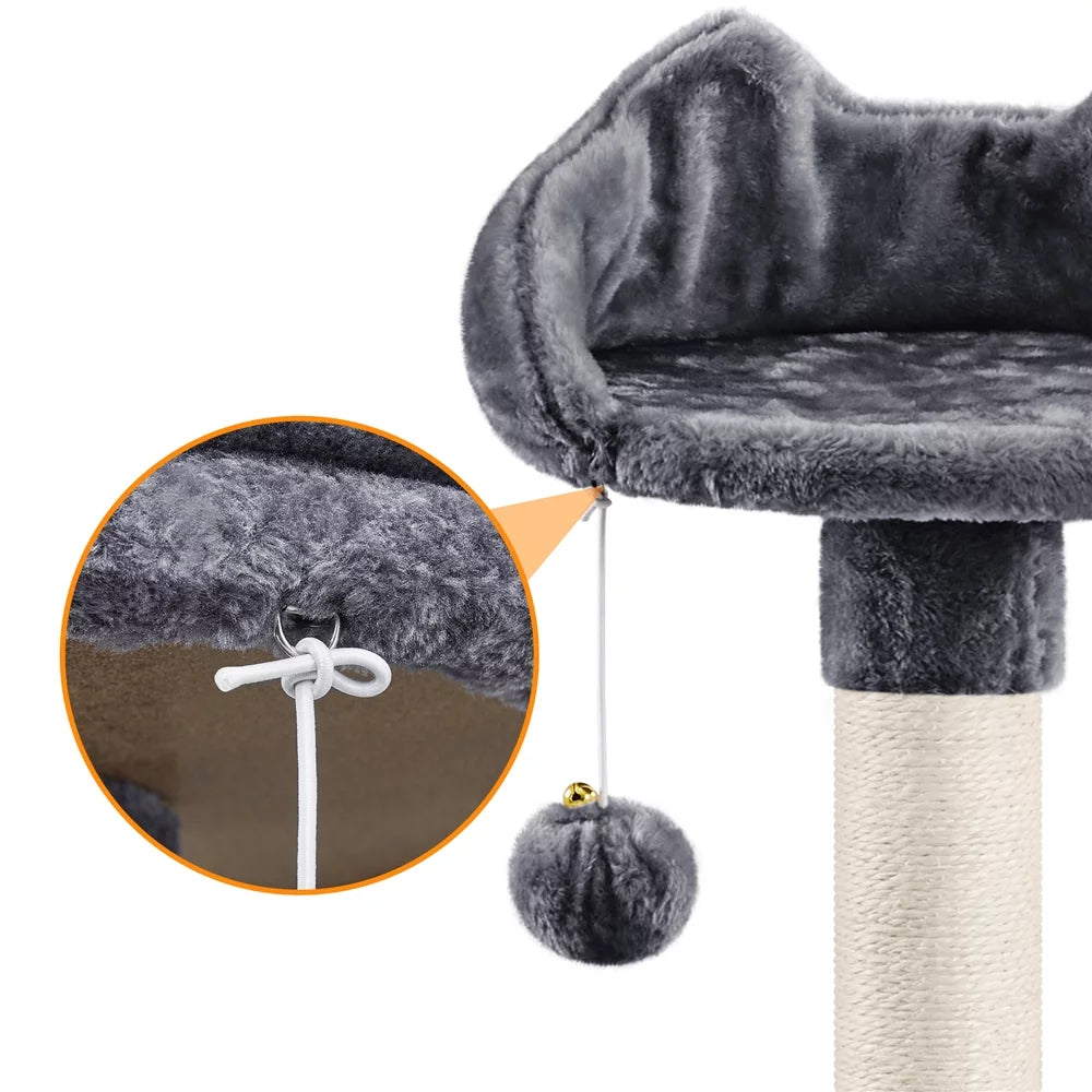 Dark Gray Cat Tree with Condos K55131