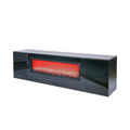 Black Electric Fireplace TV Stand Z414