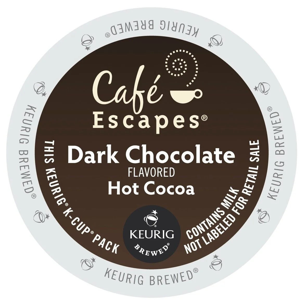 Dark Chocolate Hot Cocoa 144 count K cups S508