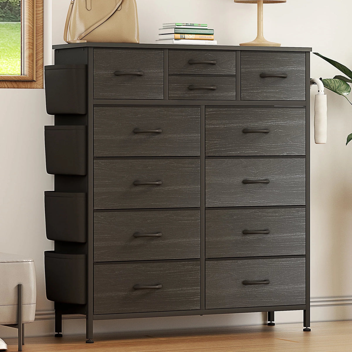 12 Drawer Fabric Dresser C36092