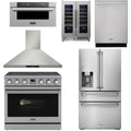 36 Electric Range, Range Hood, Refrigerator, Dishwasher, Microwave and Wine Cooler A763290