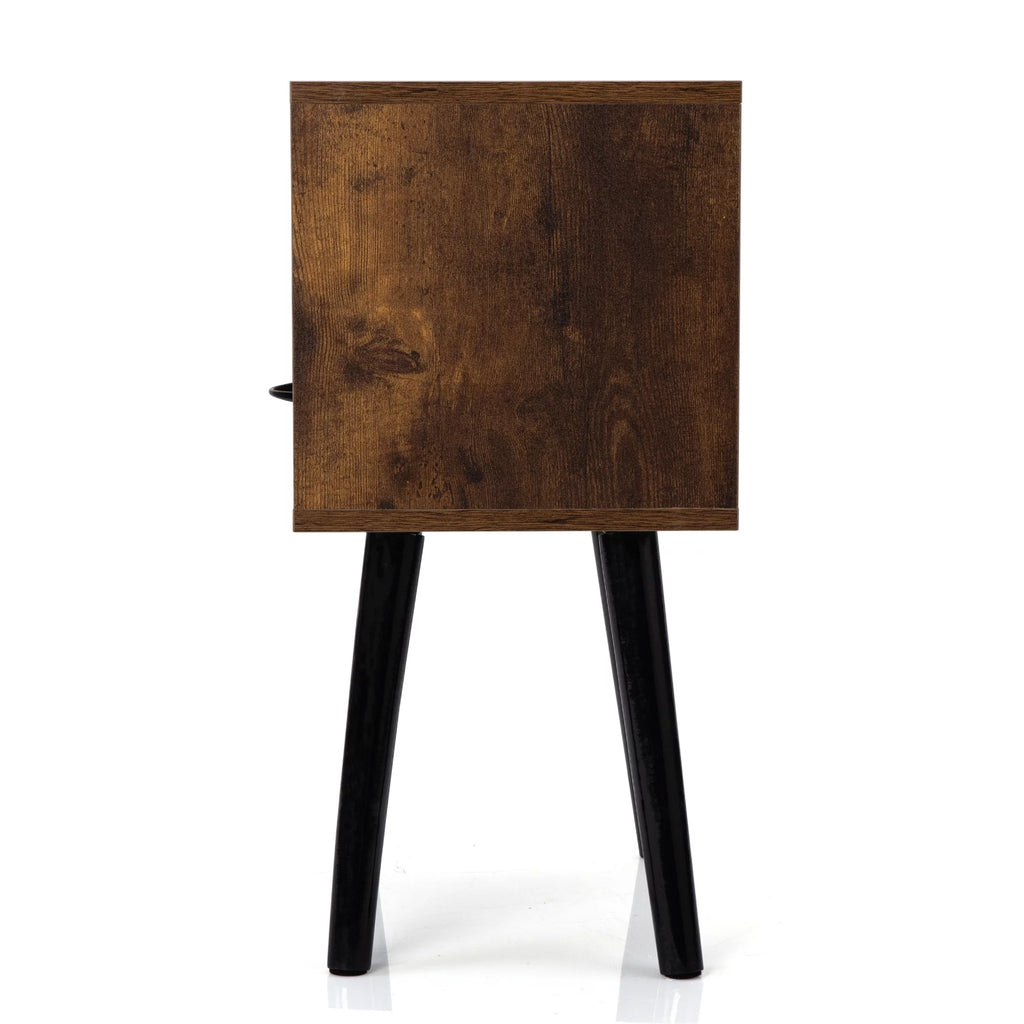 Wood Nightstands with Drawers Set of 2 U199461