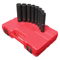 8 Piece 1/2x22 Drive Extra Deep SAE Impact Socket Set G973