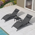 Oversized Adjustable Chaise Lounge Chair Set with Side Table H173974