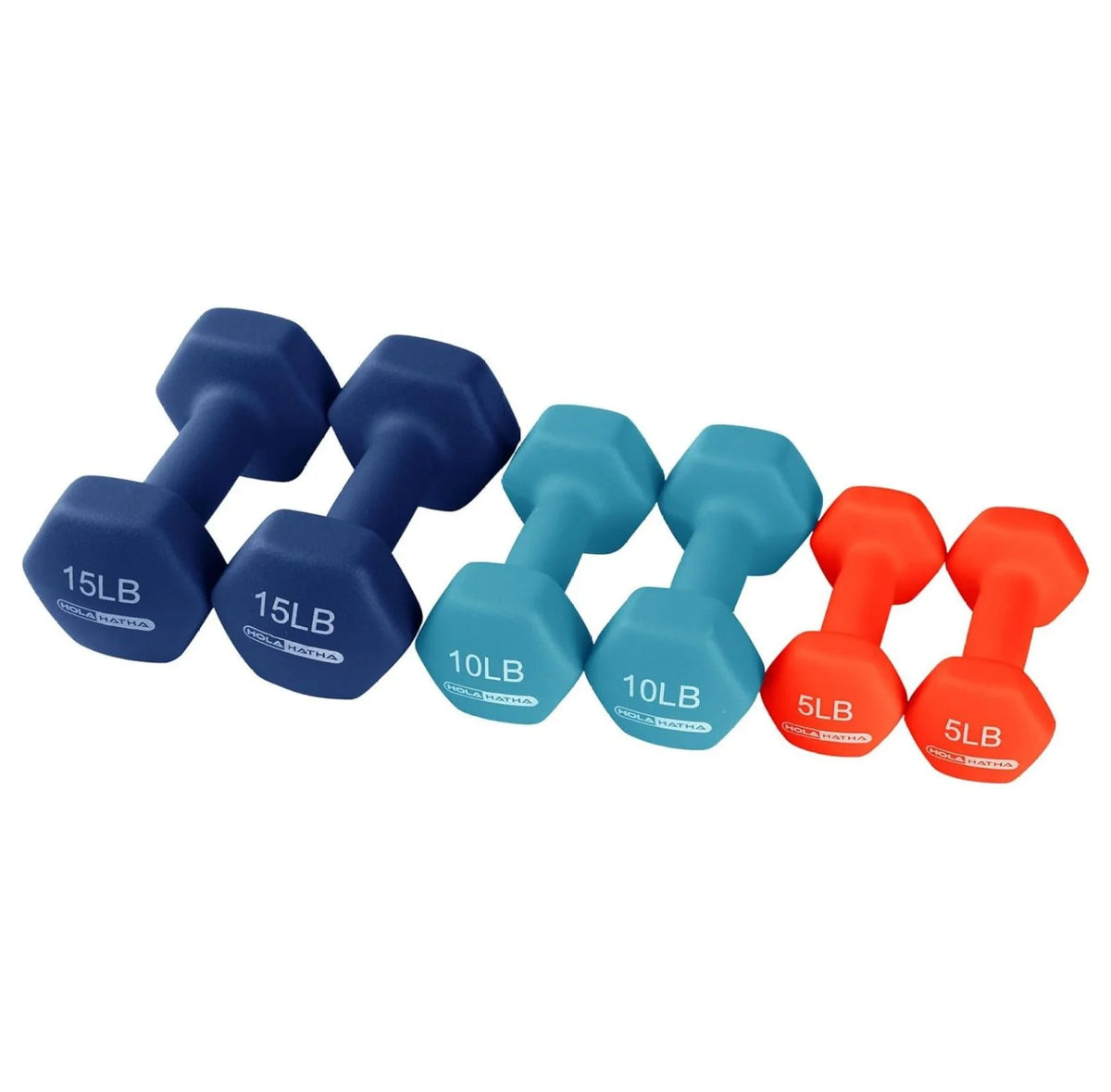 Neoprene Dumbbell Hand Weight Set with Rack E8525