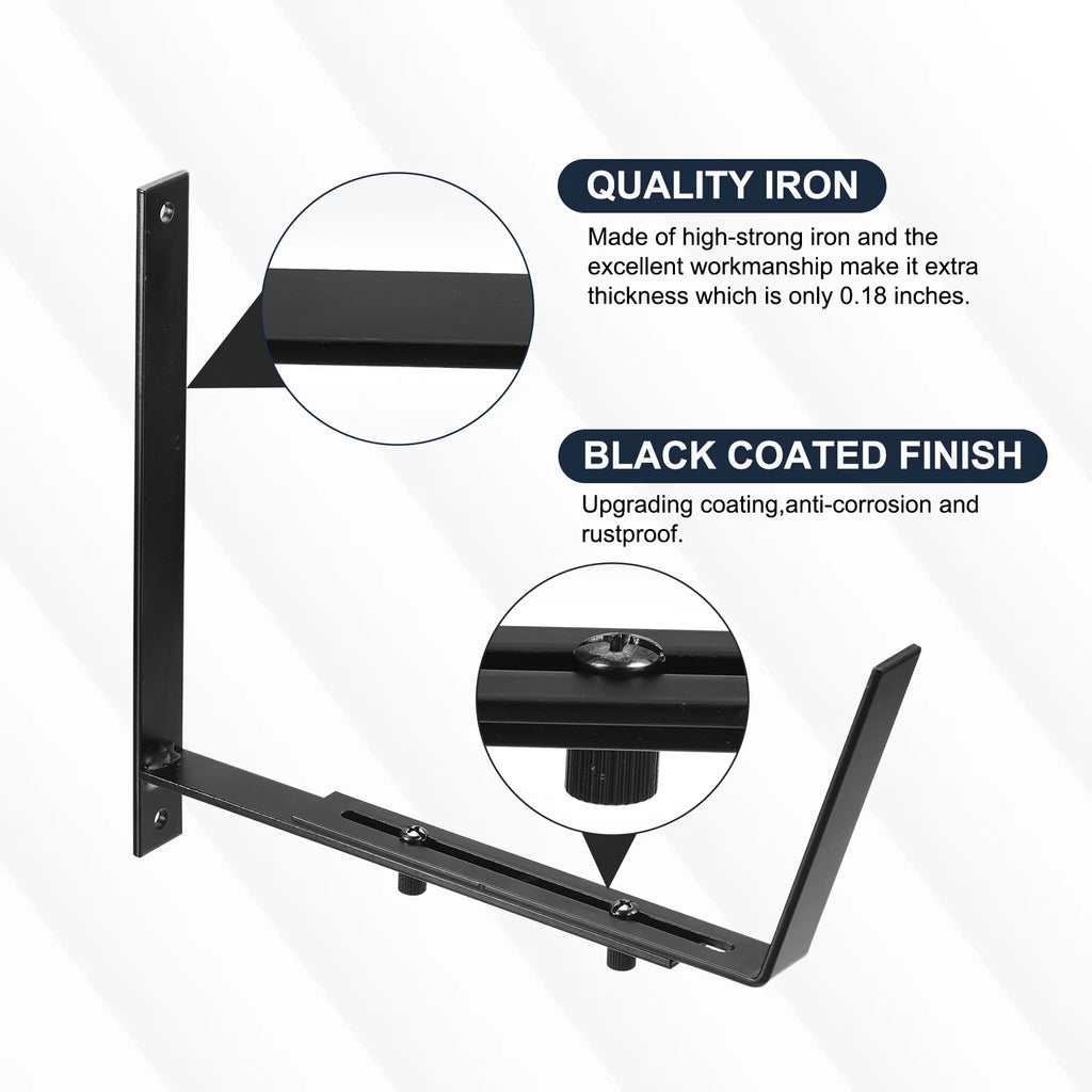 Adjustable Window Planter Box Brackets 4 PCS D6832