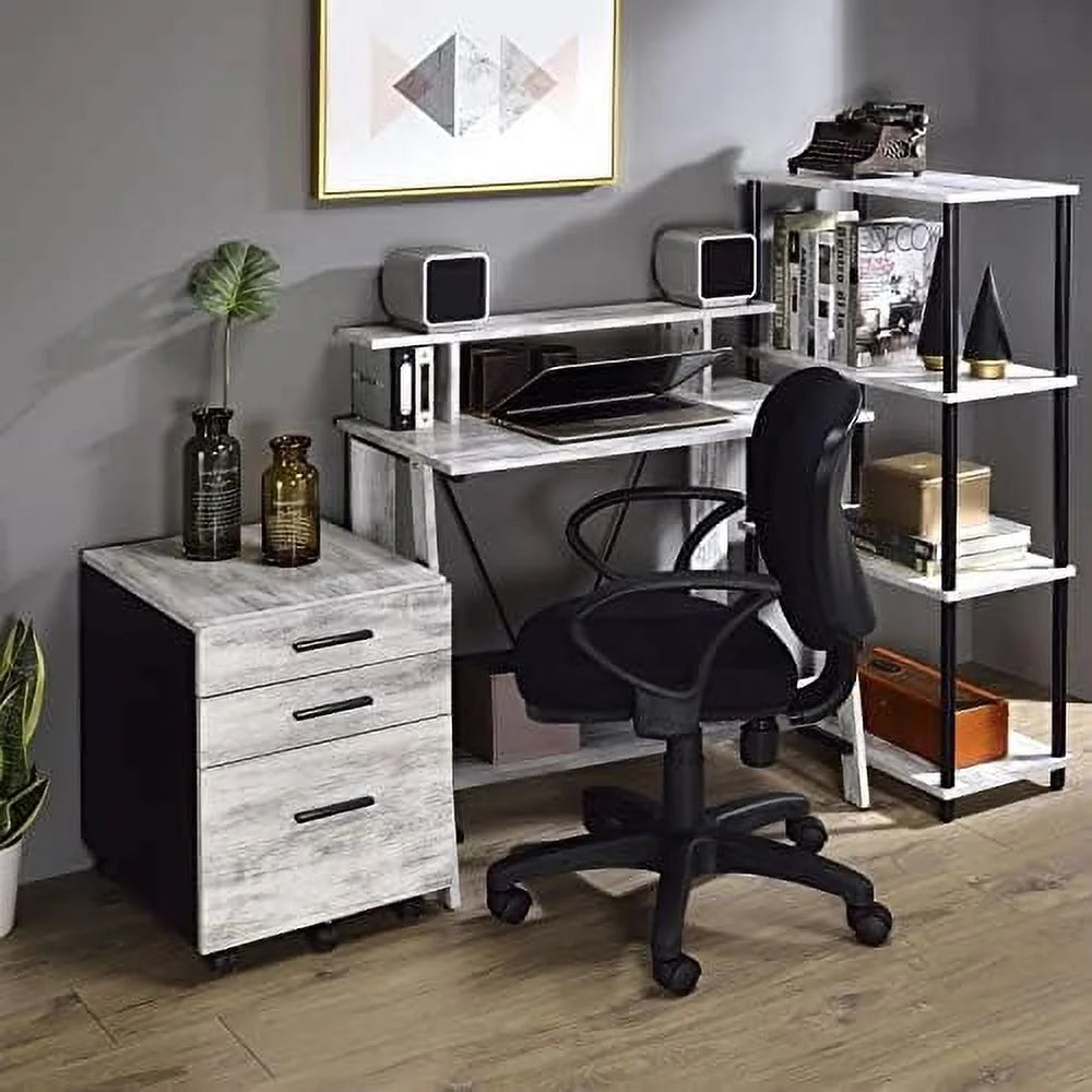 32'' Small Corner Computer Desk with Shelves C84238