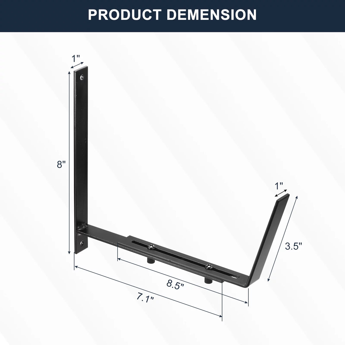 Adjustable Window Planter Box Brackets 4 PCS D6832