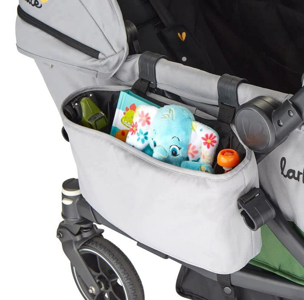 Compact 2-Seater Stroller Wagon with Adjustable Canopies T349146