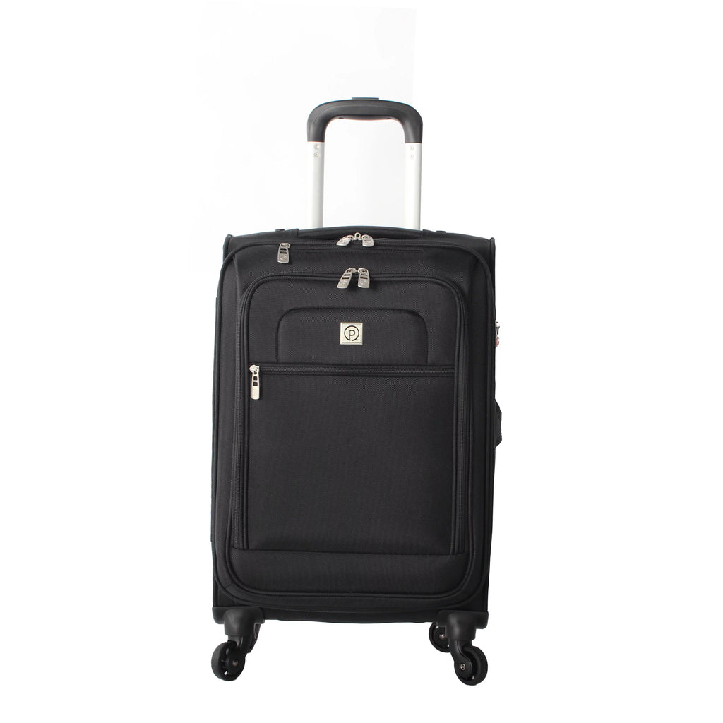 Soft Side 20” Expandable Carry-on Luggage, Black G15607