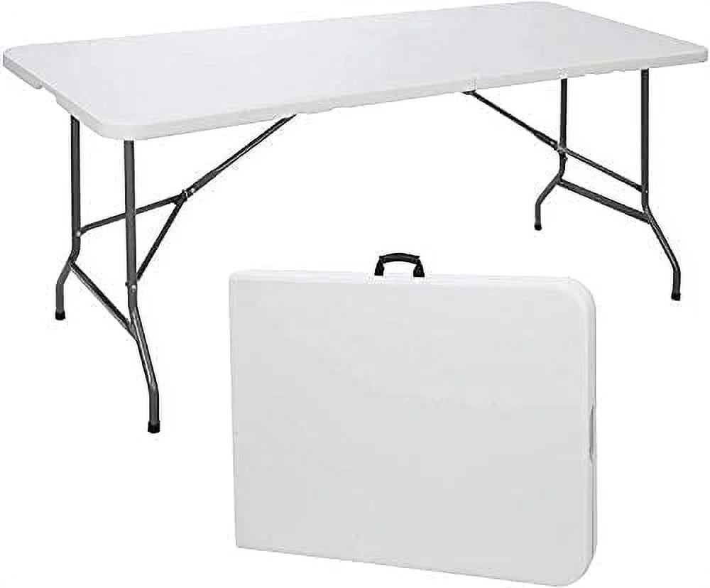 6ft Bi-Fold Portable Plastic Table U9241