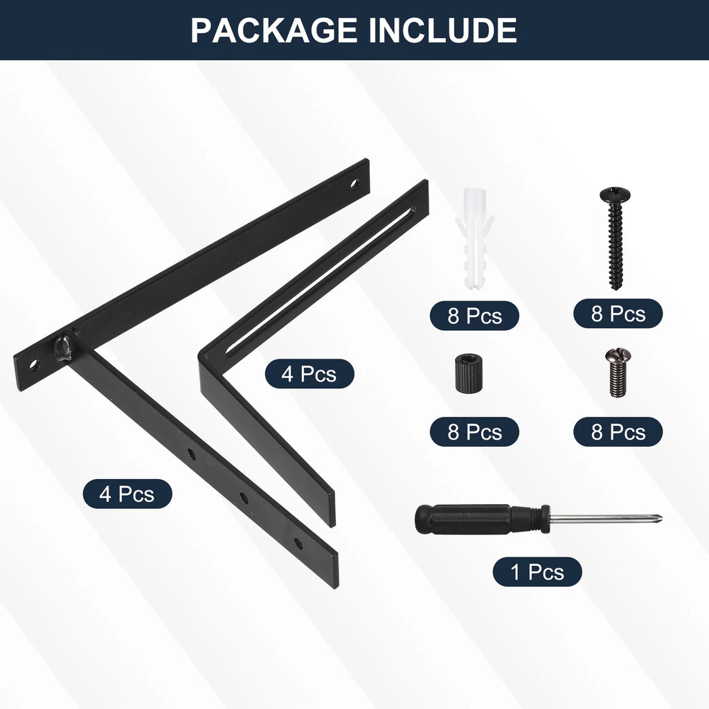 Adjustable Window Planter Box Brackets 4 PCS D6832