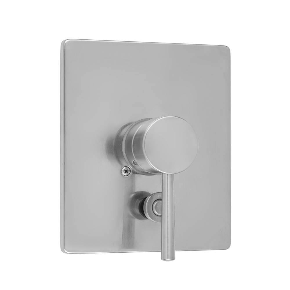Rectangle Plate with Round Lever Trim T90274