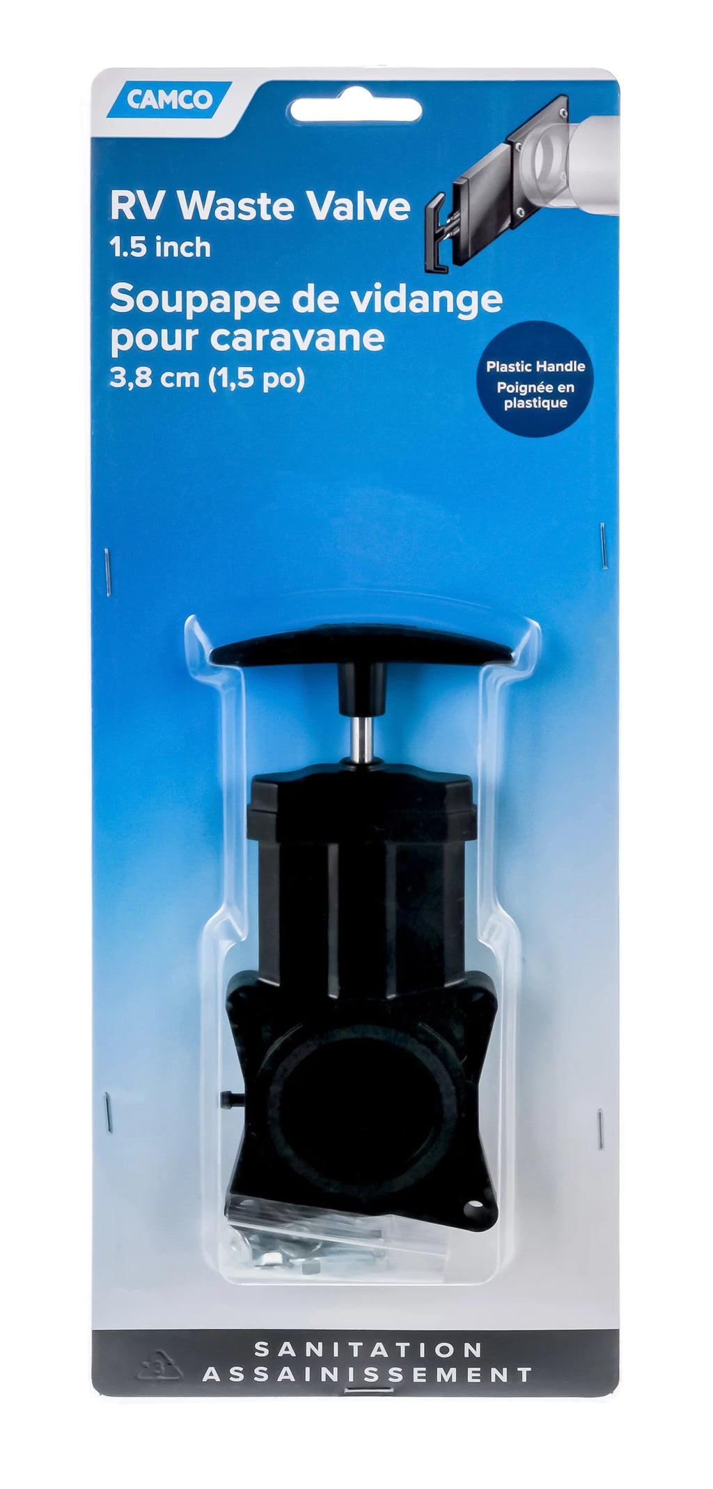 1.5" Waste Valve with Plastic Handle D47782