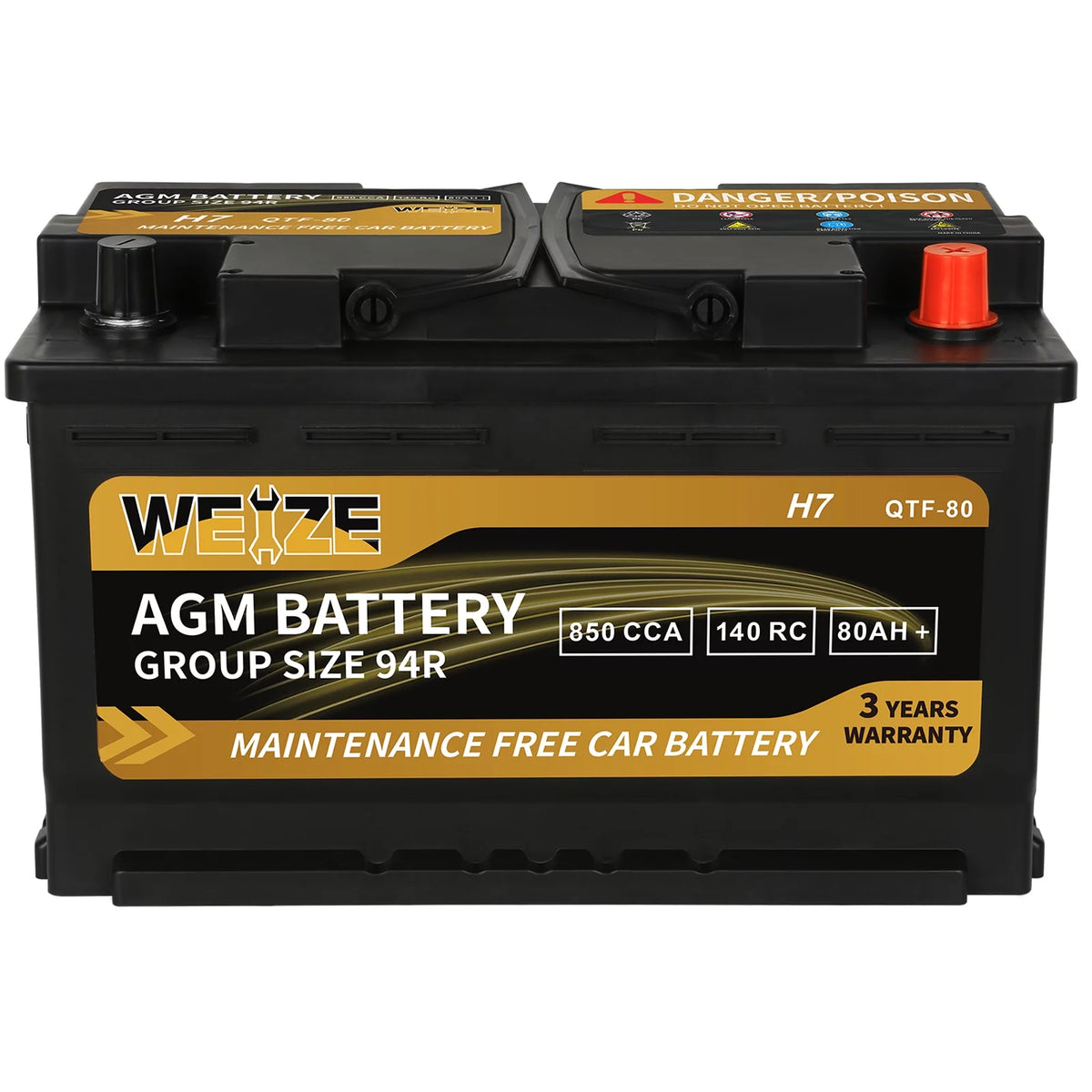 12v 70ah H6 Automotive Battery P97711