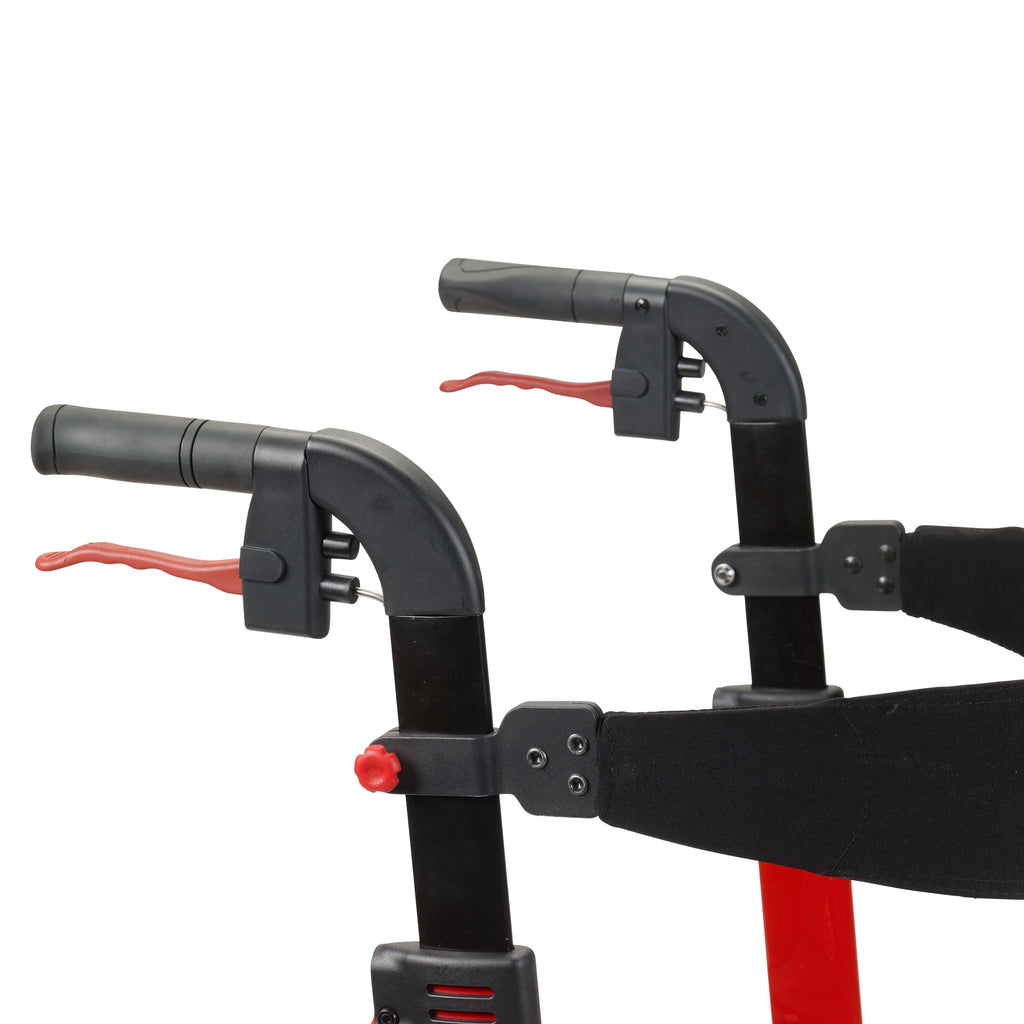 Red Rollator Rolling Walker P5959