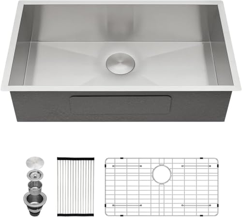 24 Inch Black Stainless Steel Undermount Utility Sink Q514