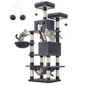 81.1-Inch Multi-Level Plush Cat Tree with Scratching Posts K742388